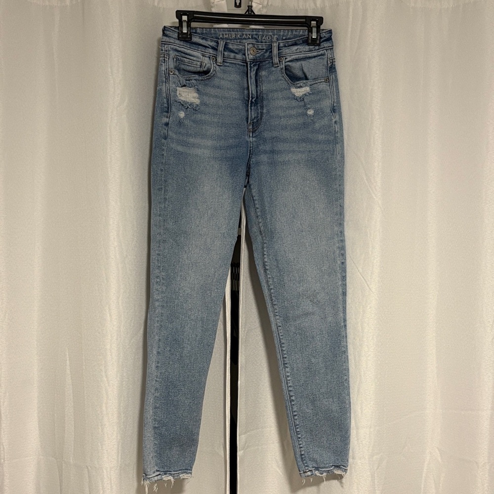 American Eagle Outfitters Light Blue Straight Leg Jeans